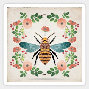 botanic bee Sticker